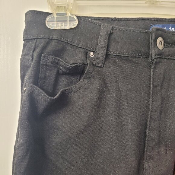 Wax Jean Collection - Black Women Distressed Stretched Jeans - Size 13/31 - Picture 5 of 15